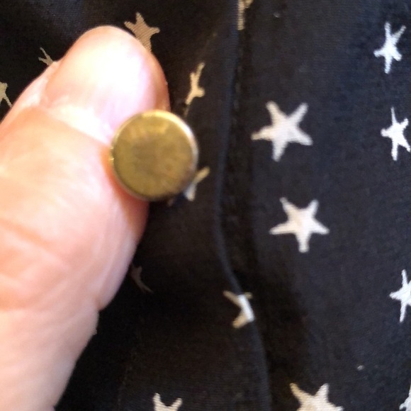 Madewell Silk Button Back Dress in Star Scatter S - Picture 11 of 11